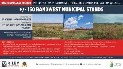 RANDWEST MUNICIPAL STANDS ONSITE SIMULCAST AUCTION