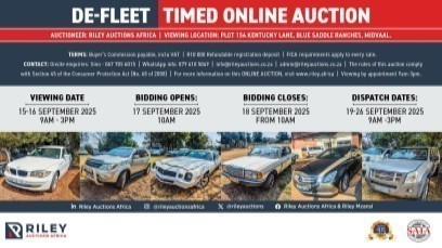 DE-FLEET TIMED ONLINE AUCTION