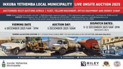INXUBA YETHEMBA LOCAL MUNICIPALITY LIVE ONSITE AUCTION