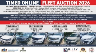 G-FLEET DE-FLEET TIMED ONLINE AUCTION