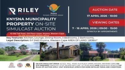 KNYSNA MUNICIPALITY PROPERTY ONSITE SIMULCAST AUCTION