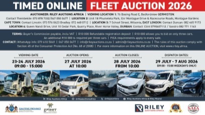 G-FLEET DE-FLEET TIMED ONLINE AUCTION